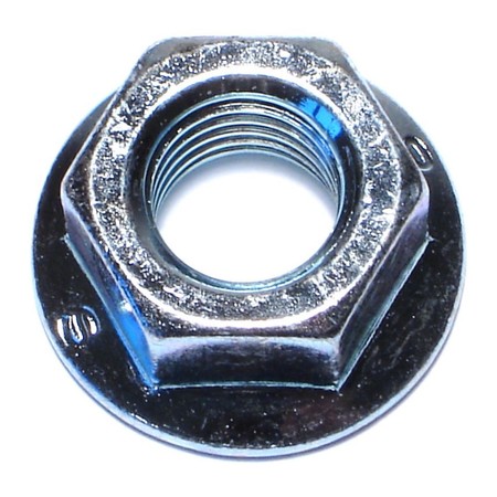 MIDWEST FASTENER Flange Nut, M12-1.75, Steel, Class 8, Zinc Plated, 6 PK 76126